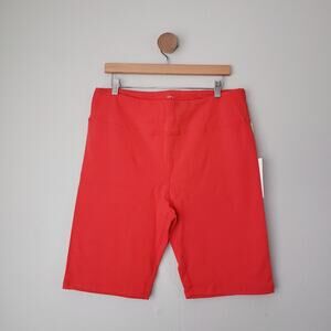 NEW Mate The Label Organic Stretch Cotton Biker Short Cherry Red
